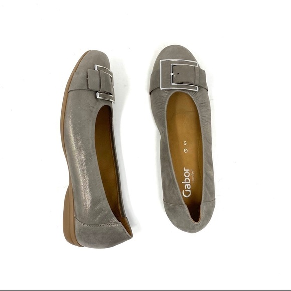 Gabor shimmering Leather Buridge L Ballet Flats - Picture 7 of 8